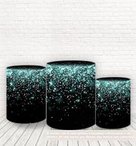 Trio De Capas Cilindros 3D Sublimado Efeito Glitter Fcc-115