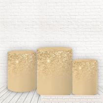 Trio De Capas Cilindros 3D Sublimado Efeito Glitter Fcc-128