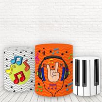 Trio De Capas Cilindros 3D Sublimado Musical Fcc-353