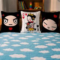 Trio de capas de almofada pucca Trio de capas de almofada pucca