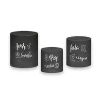 Trio de Capas de Cilindro - Ano Novo Chalkboard 365 Dias De 001