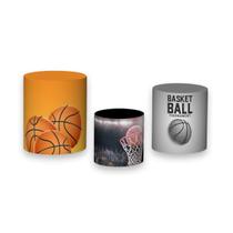 Trio de Capas de Cilindro - Bola de Basquete Muro Quebrado 001 Trio de Capas de Cilindro - Bola de Basquete Muro Quebrado 001