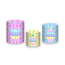 Trio de Capas de Cilindro - Brinquedo Pop It Cores Candy 003