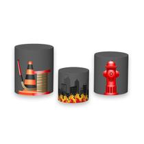 Trio de Capas de Cilindro - Caminhão de Bombeiro 001
