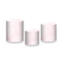 Trio de Capas de Cilindro - Chá de Bebê Nuvens Rosa 064 Trio de Capas de Cilindro - Chá de Bebê Nuvens Rosa 064