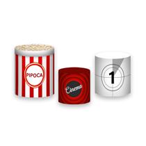 Trio de Capas de Cilindro - Cinema Rolo de Filme e Pipoca 008