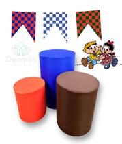 Trio de Capas de Cilindro Decoração de Festas JUNINA JULINA