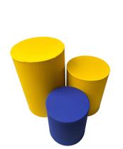 Trio de Capas de Cilindro Decoração de Festas MINIONS