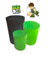 Trio de Capas de Cilindro Decoração de Festas TEMA BEN 10