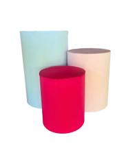Trio de Capas de Cilindro Decoração de Festas TEMA GABBY