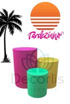Trio de Capas de Cilindro Decoração de Festas TEMA TARDEZINHA 2 Trio de Capas de Cilindro Decoração de Festas TEMA TARDEZINHA 2