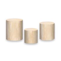 Trio de Capas de Cilindro - Efeito Madeira Bege Claro 031 Trio de Capas de Cilindro - Efeito Madeira Bege Claro 031