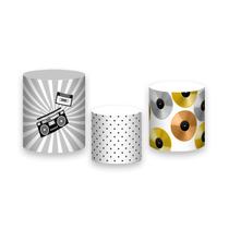 Trio de Capas de Cilindro - Festa Anos 70 e 80 Retrô 016 Trio de Capas de Cilindro - Festa Anos 70 e 80 Retrô 016