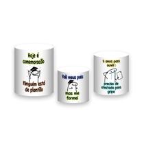 Trio de Capas de Cilindro - Flork Formatura Medicina 019 Trio de Capas de Cilindro - Flork Formatura Medicina 019