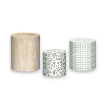 Trio de Capas de Cilindro - Safari Aquarela Efeito Madeira 015 Trio de Capas de Cilindro - Safari Aquarela Efeito Madeira 015