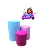 Trio De Capas para Cilindro Decoração da Sua FESTA TEMA CASA MÁGICA DA GABBY