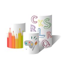 Trio de Capas Para Cilindro Letras Lápis Colorido Escola Trio de Capas Para Cilindro Letras Lápis Colorido Escola