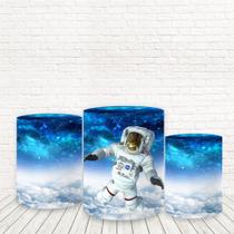Trio de Capas Tecido Sublimado 3D Astronauta WCC-564 - Wear
