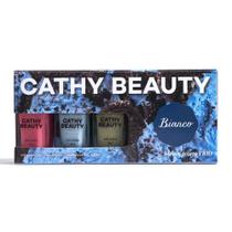 Trio de Esmaltes Bianco Gelato Cathy Beauty Trio de Esmaltes Bianco Gelato Cathy Beauty