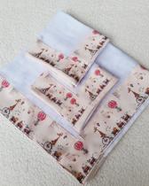 Trio de Fraldas Personalizadas para Bebê