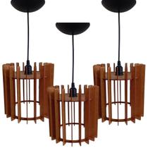Trio de Lustres pendente 22x22