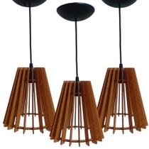 Trio de Lustres pendente 22x22