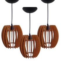 Trio de Lustres pendente 22x22