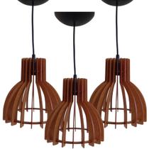 Trio de Lustres pendente 22x22