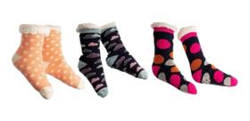 Trio de Meias de Inverno Femininas Sortidas Wincy Ref.5015