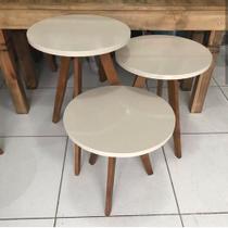 Trio de mesa de apoio