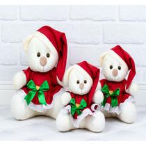 Trio de natal vestido com lese padrao