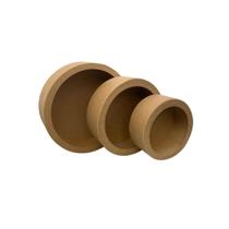 Trio de Nicho Redondo Simples Pmg Mdf Madeira