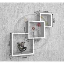 Trio De Nichos Integrados Mdf 15mm Brancotx Alta Qualidade