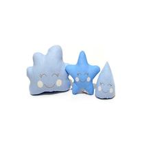 Trio de nuvem/estrla e gota - para nichos e decoração