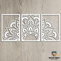 Trio de painéis Meia Mandala Orion