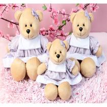 Trio de pelucia urso nino 18/22/26 - para nichos