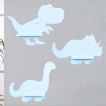 Trio De Prateleira Dinossauro Em MDF Para Decoração De Quarto- Lc Baby