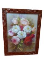 Trio de quadro florido Trio de quadro florido