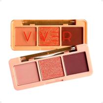 Trio De Sombras Ruby Rose Viver Radiante Hb-F528