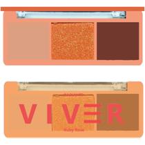 Trio de Sombras Viver Ruby Rose Sombra Expressiva Olhos