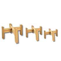 Trio De Suporte Tripé De Madeira Para Vasos Decoração Planta Trio De Suporte Tripé De Madeira Para Vasos Decoração Planta