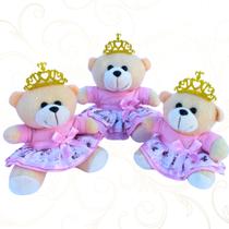Trio De Ursinhas Princesa PMG Pelúcia Bebê Para Maternidade Presente Brinquedo Para Nicho Decoração Atacado