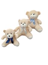 Trio de Ursinhos nicho 15cm, 20cm, e 25cm com Laço Para Chá Revelação