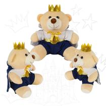 Trio De Ursinhos Para Nicho Pelúcias Menino Aviador Marinheiro Príncipe Bebe Presente Brinquedo Diversos Decorativo