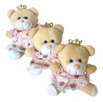 Trio De Urso Princesa Decoração Para Nicho