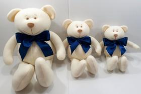 Trio De Ursos Soft Para Nicho Decoração Bebê Infantil Quarto Brinquedo