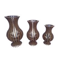 Trio de Vasos Jarro Artesanal MDF Design Meia Pérola Trio de Vasos Jarro Artesanal MDF Design Meia Pérola