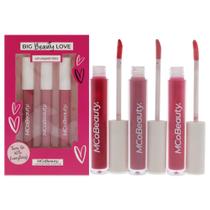 Trio de verniz labial MCObeauty Big Beauty Love High-Color, 3 unidades