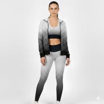 Trio Degrade Legging Top Bomber Conjunto Academia Fitness