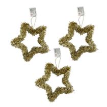 Trio Enfeite Estrela Festao - 20 cm